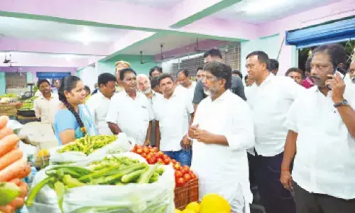 Deputy CM Bhatti Vikramarka interacting with people and listening to their issues during his visit in Madhira on Sunday.