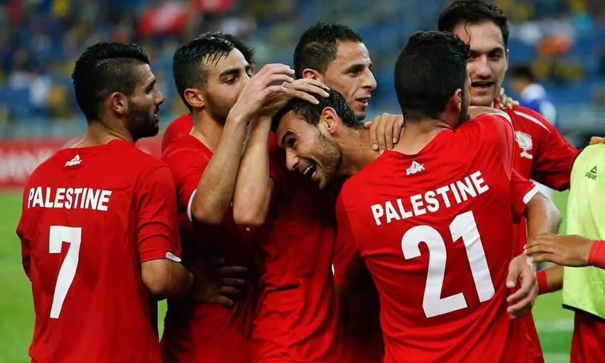 Palestinian players toil for WC qualification amid war back home