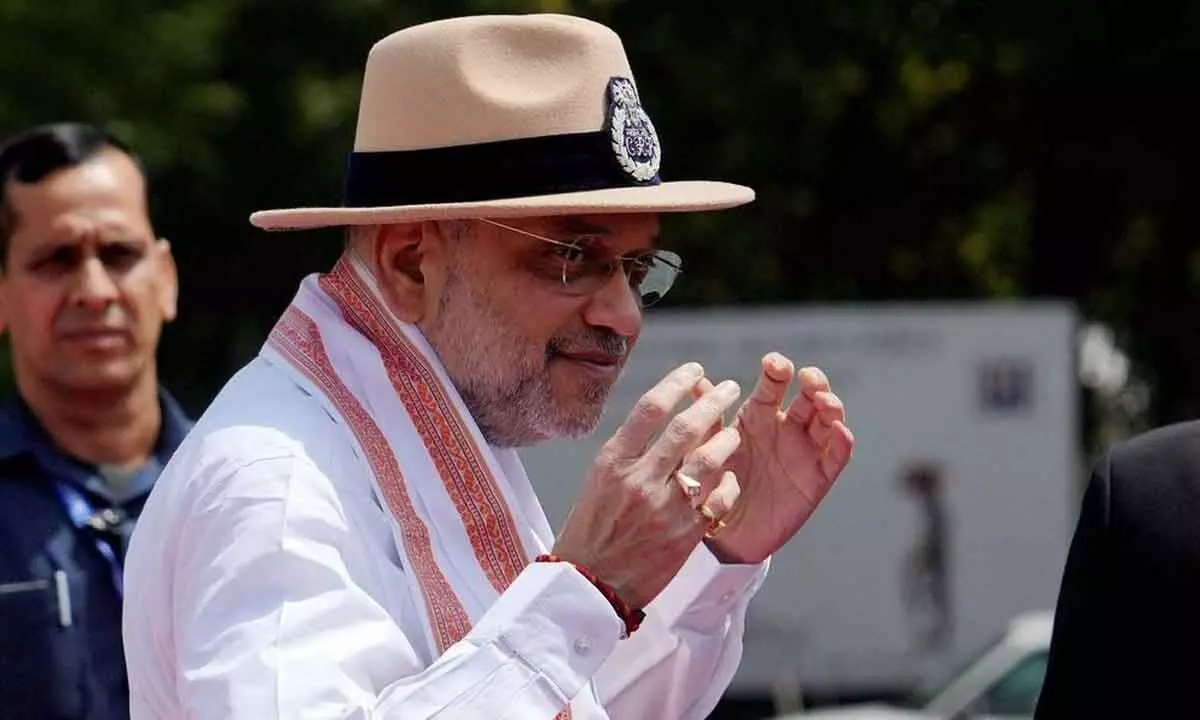 Amit Shah arrives to pay tribute at National Police Memorial before taking charge as Home Minister