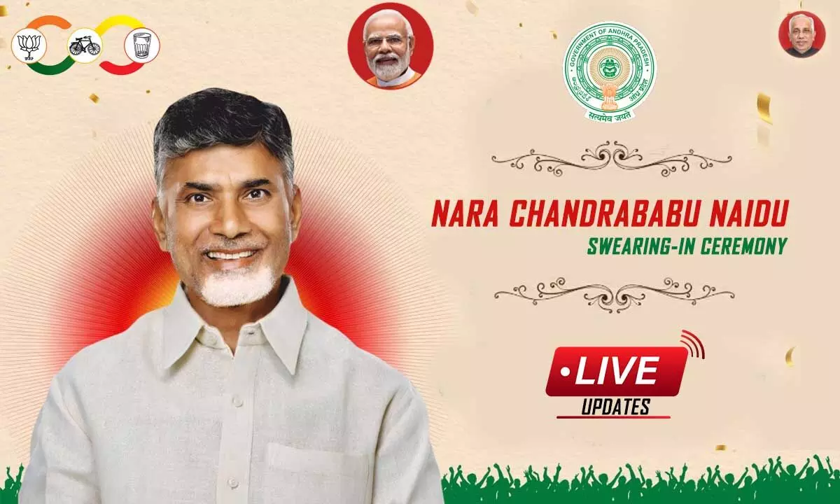 Chandrababu Naidu Swearing-in ceremony Live Updates