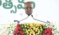 Anagani Satya Prasad elected from Repalle took the oath. He belongs to Gowda caste