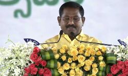 Dr Bala Veeranjaneyulu elected from Kondepi took the oath. He belongs to SC. Dr Bala Veeranjaneyulu elected from Kondepi took the oath. He belongs to SC.