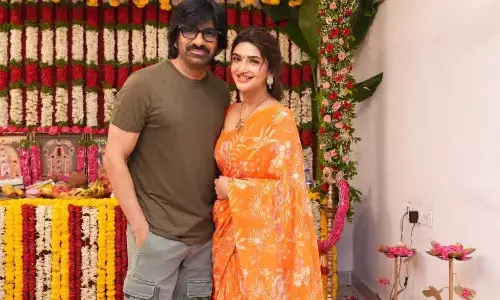 Mass Maharaja Ravi Teja and Sreeleelas New Movie Launched with Grand Pooja Ceremony