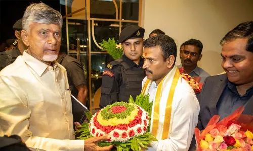 AP CM reaches Tirumala