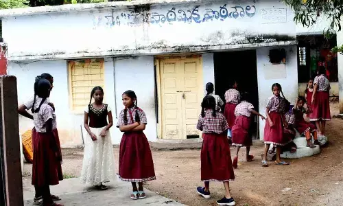 After Summer Break....Students back to school to study with books, buddies