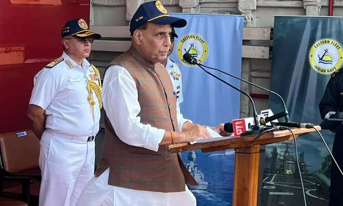 Indian Navy is emerging as a new power force’: Defence Minister