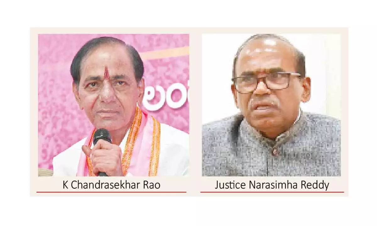 KCR asks Justice Narasimha to recuse from PPAs inquiry