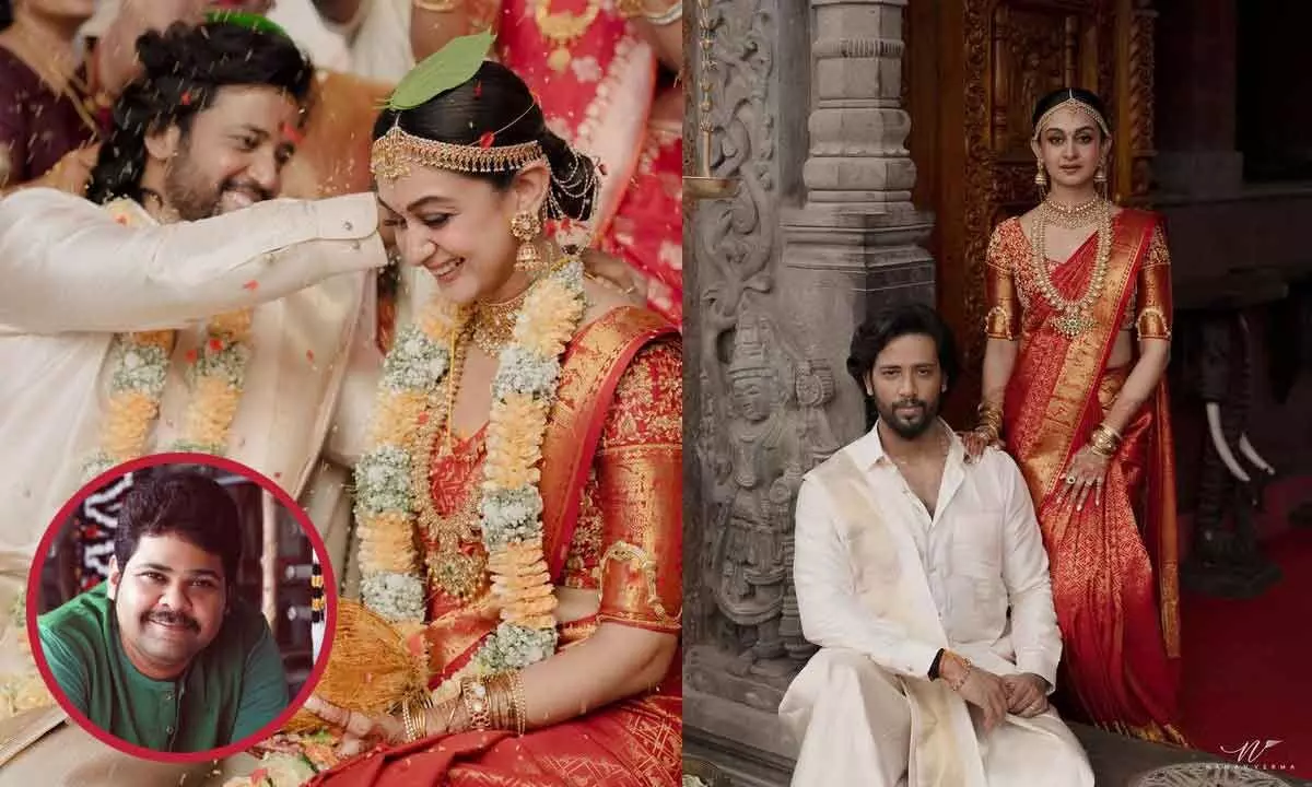 Gaurang Shah unveils the timeless elegance of Aishwarya Arjun’s wedding saree
