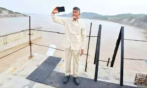 Vijayawada: CM N Chandrababu Naidu begins Polavaram churn