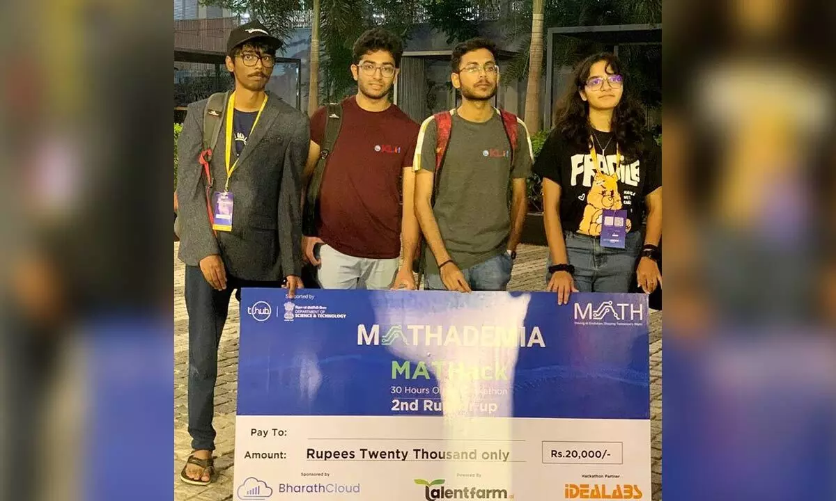Students of KLH shine in MATHack 2024, secure 3rd prize