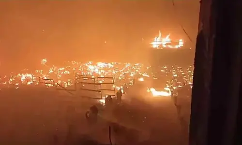 Massive Fire Erupts At Shahjahanpur Cinema Hall, Six Fire Engines Deployed