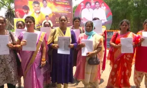 A team of PG teachers at CM residence in Undavalli on Monday