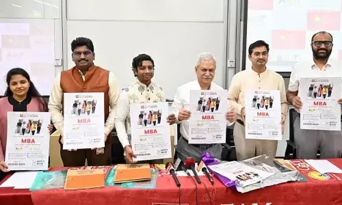 Poster of the new MBA course released by a team of Professors at GITAM on Tuesday