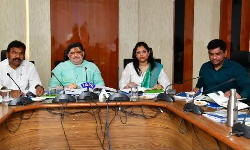 Transport Minister Ponnam Prabhakar reviewed the development works of Karimnagar Municipal Corporation on Tuesday