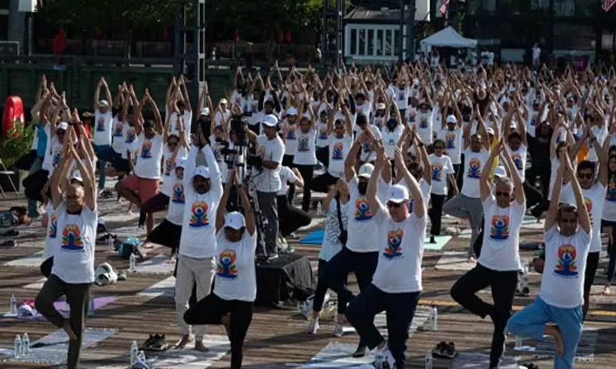 Indian Embassy celebrates International Yoga Day in Washington