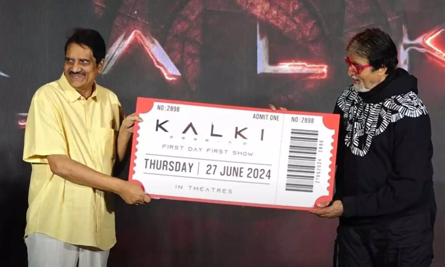 Amitabh Bachchan Purchases First ‘Kalki 2898 AD’ Ticket, Gifts It to Kamal Haasan
