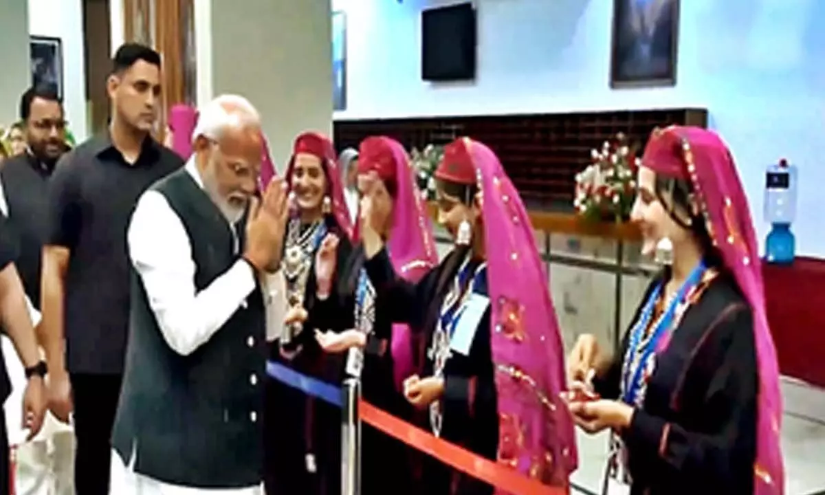PM Modi arrives in Srinagar on 2-day visit
