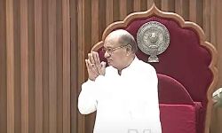 Pro tem speaker and senior TDP leader Gorantla Butchaiah Chowdary takes the chair.