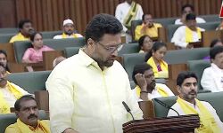 Minister TG Bharat takes the oath in assembly