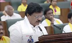 Durgesh Kandula minister takes oath in the legislative assembly