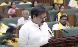 Minister Nadendla Manohar takes oath as the member of the legislative assembly