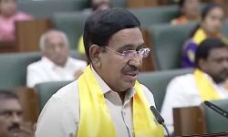 Minister P Narayana takes oath as the member of the legislative assembly