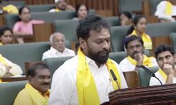 Minister Vasamshetty Subash takes oath as the member of the legislative assembly