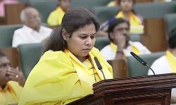 Bhuma Akhila Priya takes oath as the member of the legislative assembly