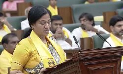 Palle Sindhura Reddy takes oath as the member of the legislative assembly Palle Sindhura Reddy takes oath as the member of the legislative assembly