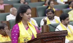 Bandaru Sravanisri takes oath as the member of the legislative assembly Bandaru Sravanisri takes oath as the member of the legislative assembly