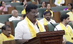 Ananadrao A takes oath as the member of the legislative assembly Ananadrao A takes oath as the member of the legislative assembly