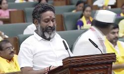 Dharmaraju P takes oath as the member of the legislative assembly Dharmaraju P takes oath as the member of the legislative assembly