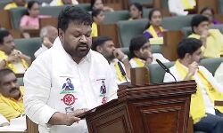 Jayakrishna takes oath as the member of the legislative assembly