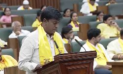 Byreddy Nageshwarreddy takes oath as the member of the legislative assembly