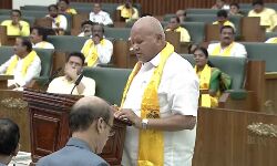 Laxminarayana Kanna takes oath as the member of the legislative assembly Laxminarayana Kanna takes oath as the member of the legislative assembly