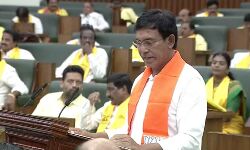 Pardhasaradhi Valmiki takes oath as the member of the legislative assembly