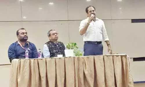 General Manager of the Reserve Bank of India RK Mahana speaking on Financial literacy in Rajamahendravaram