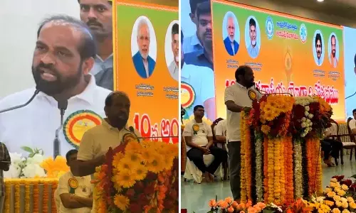 Satya Kumar Yadav participates in International Yoga Day celebrations in Vijayawada