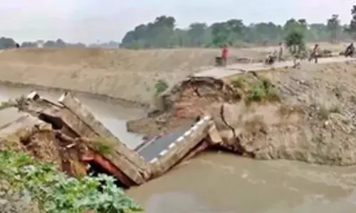 Bridge over Gandak canal collapses in Bihars Siwan
