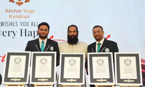 Akshar Yoga Kendraa Scripts History, Creates 5 Guinness World Records on International Yoga Day