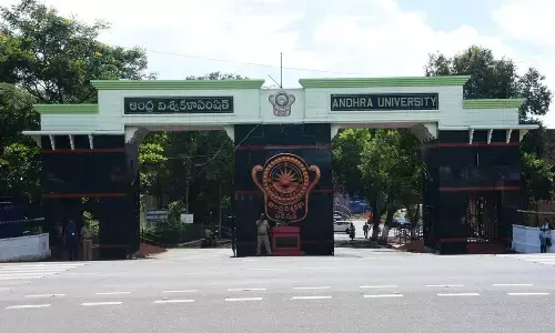 A view of Andhra University in Visakhapatnam.