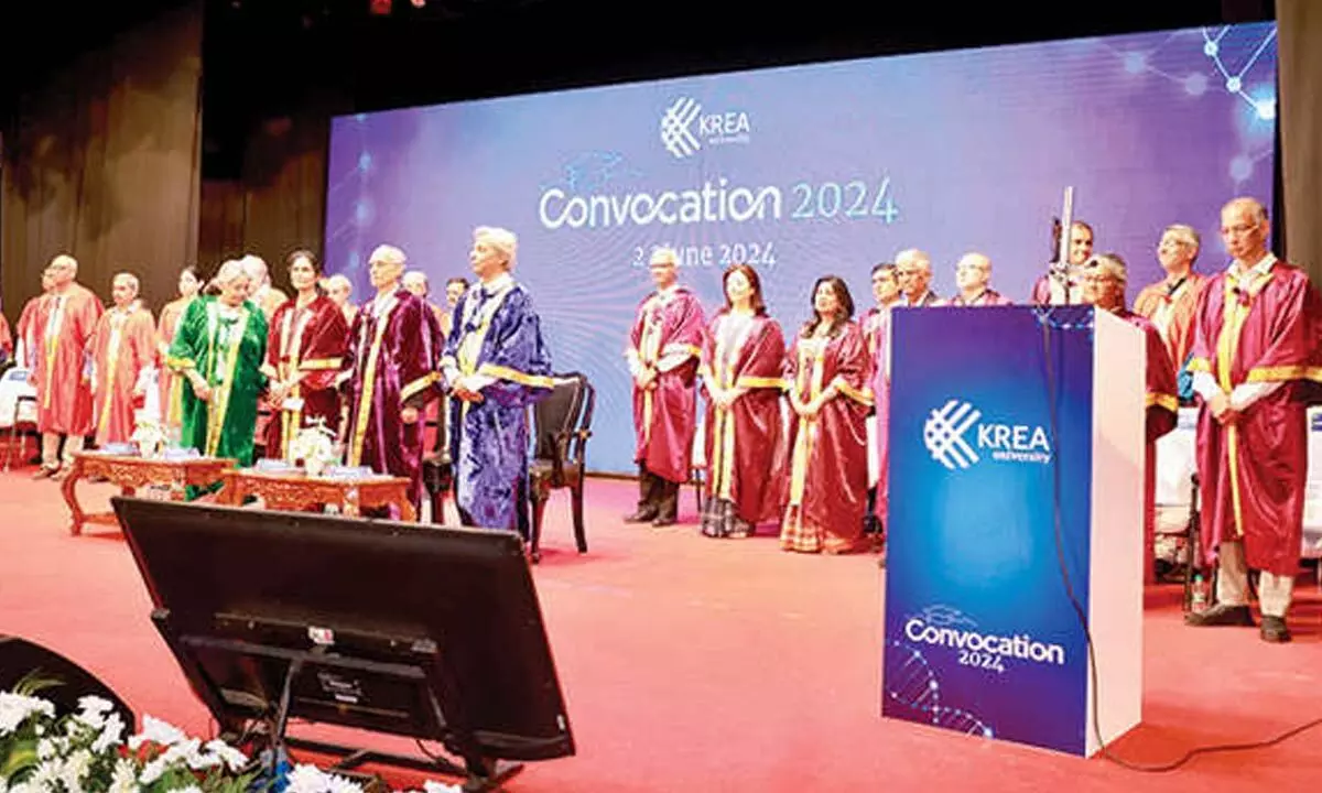 Krea University presents degrees during convocation