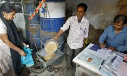 Woman paraded with garland of slippers