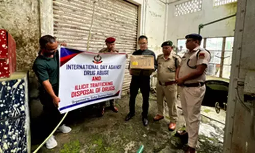 On anti-drug abuse day Mizoram Police burns narcotics worth Rs 155 crore