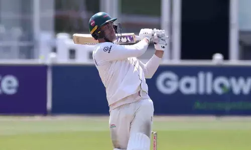 Louis Kimber hammers Robinson for a record 43 runs in an over