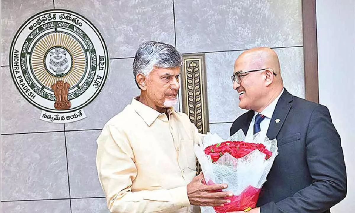 AIIMS director brings problems to the notice of CM N Chandrababu Naidu