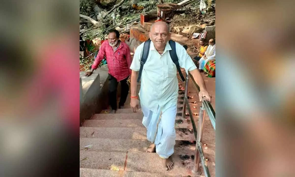 Ardent devotee of Lord Venkateswara treks seven hills 449 times
