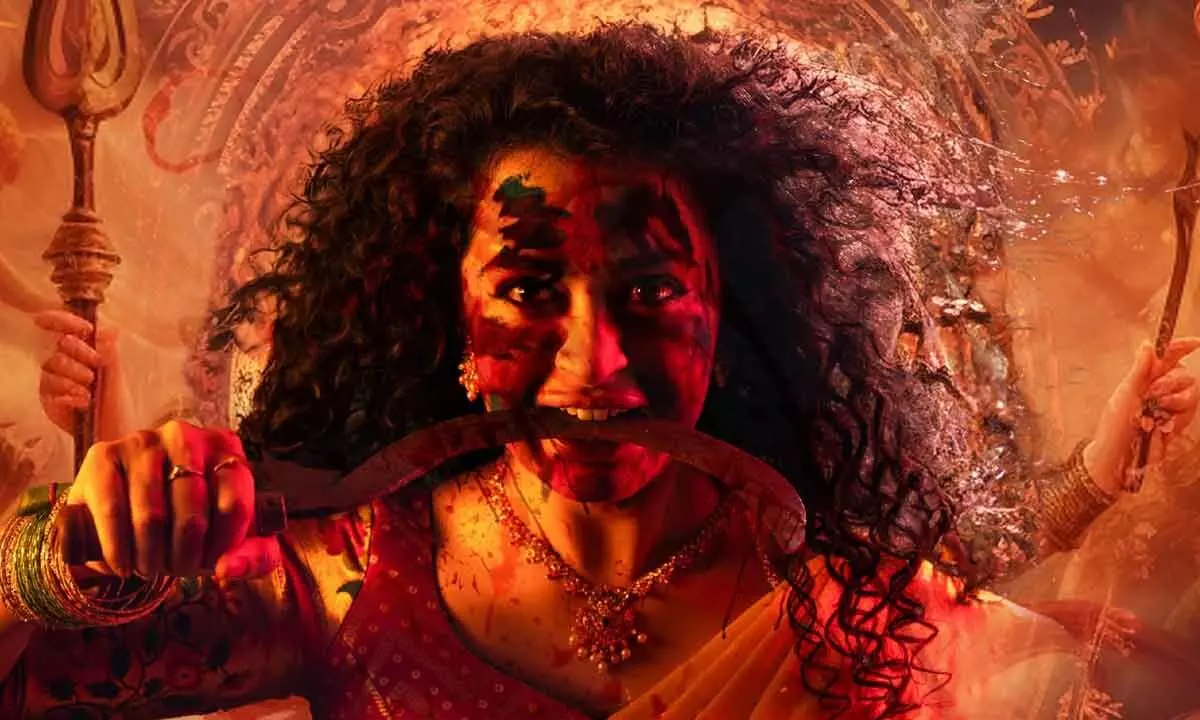 Apsara Rani captivates with KaaliMaa inspired avatar in ‘Racharikam’ first look