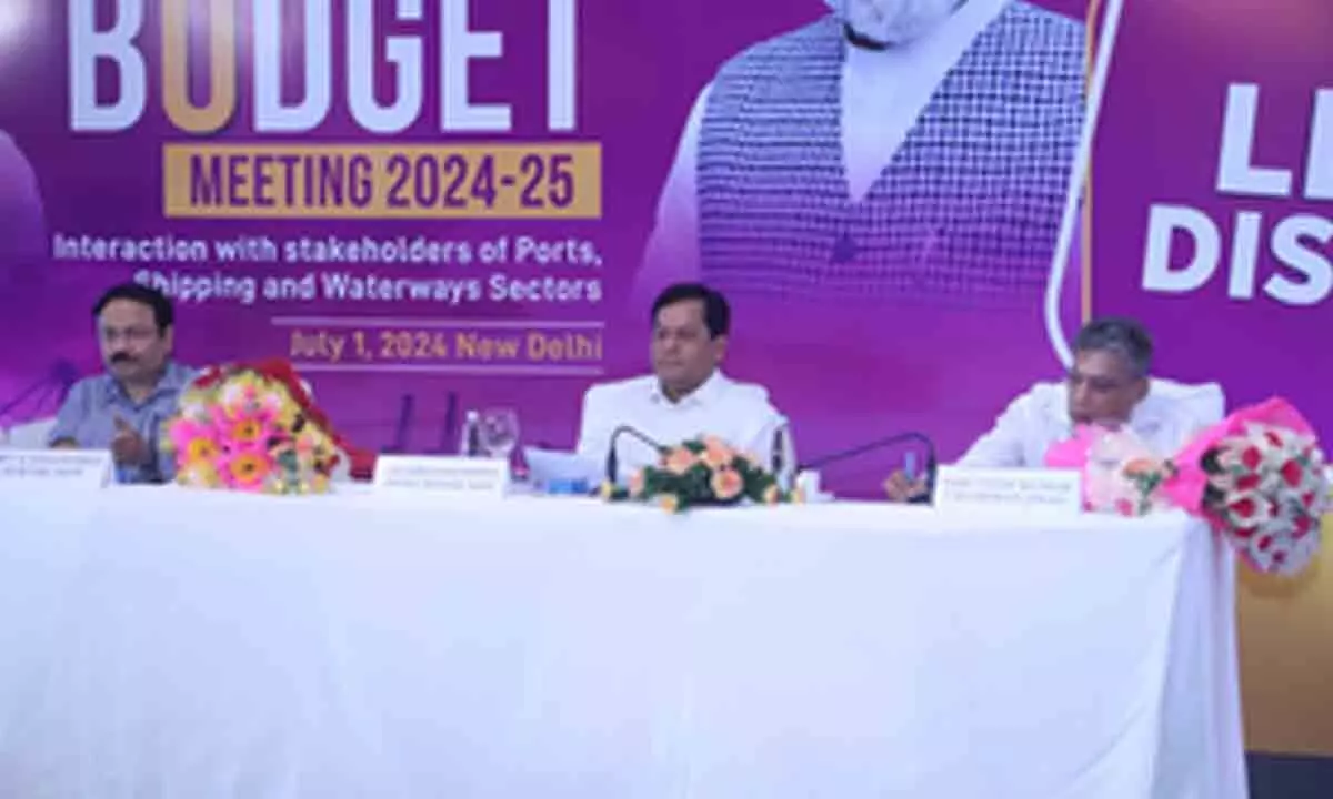 Sarbananda Sonowal holds pre-budget meeting with maritime sector stakeholders