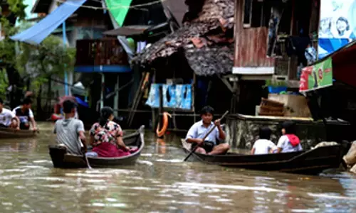 Nearly 2,000 households evacuated amid potential floods in Myanmar